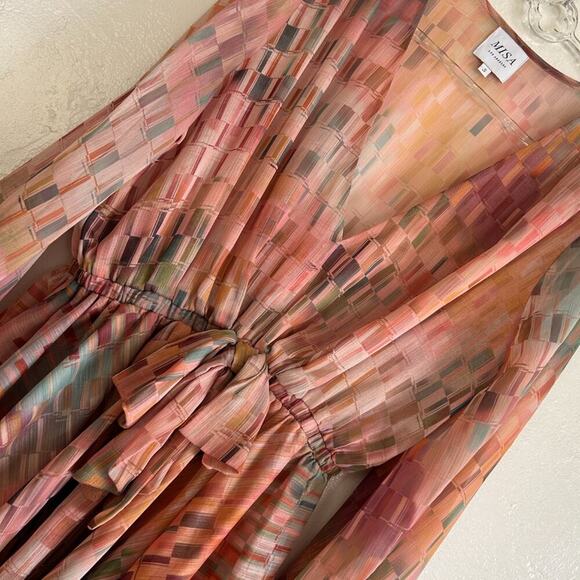 MISA Los Angeles Kaia Dress- in Disco Matrix Size S NWOT - Picture 3 of 11